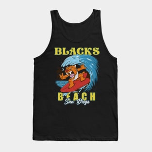 Blacks beach surfing San Diego Tank Top